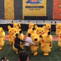 Deflating Pikachu rushed off stage (VIDEO)